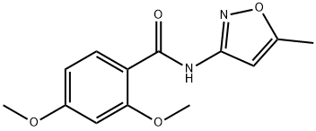 2,4-dimethoxy-N-(5-methyl-3-isoxazolyl)benzamide Struktur