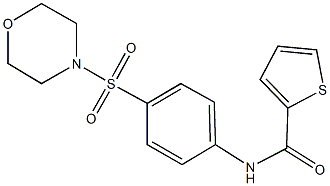 N-[4-(4-morpholinylsulfonyl)phenyl]-2-thiophenecarboxamide Struktur