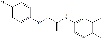 2-(4-chlorophenoxy)-N-(3,4-dimethylphenyl)acetamide Struktur