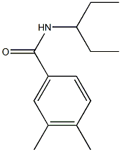 N-(1-ethylpropyl)-3,4-dimethylbenzamide Struktur