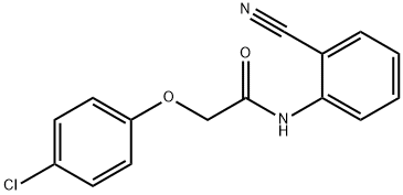 2-(4-chlorophenoxy)-N-(2-cyanophenyl)acetamide Struktur