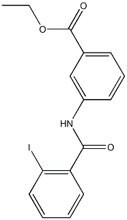 ethyl 3-[(2-iodobenzoyl)amino]benzoate Struktur