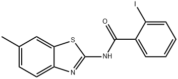 2-iodo-N-(6-methyl-1,3-benzothiazol-2-yl)benzamide Struktur