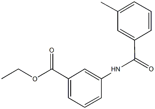 ethyl 3-[(3-methylbenzoyl)amino]benzoate Struktur