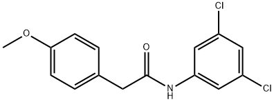 N-(3,5-dichlorophenyl)-2-(4-methoxyphenyl)acetamide Struktur