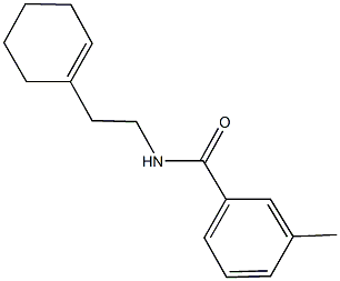 N-[2-(1-cyclohexen-1-yl)ethyl]-3-methylbenzamide Struktur