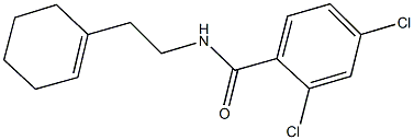 2,4-dichloro-N-[2-(1-cyclohexen-1-yl)ethyl]benzamide Struktur