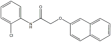 N-(2-chlorophenyl)-2-(2-naphthyloxy)acetamide Struktur