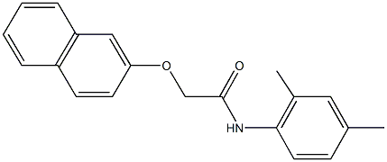 N-(2,4-dimethylphenyl)-2-(2-naphthyloxy)acetamide Struktur