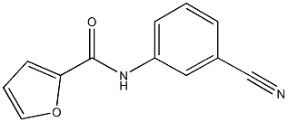 N-(3-CYANOPHENYL)-2-FURAMIDE Struktur