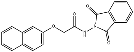 N-(1,3-dioxo-1,3-dihydro-2H-isoindol-2-yl)-2-(2-naphthyloxy)acetamide Struktur