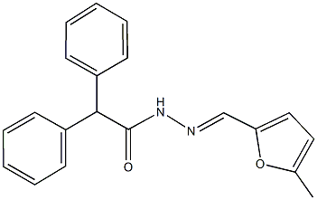 N'-[(5-methyl-2-furyl)methylene]-2,2-diphenylacetohydrazide Struktur