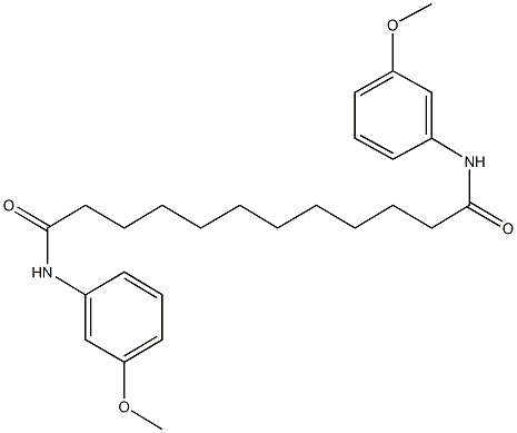 N~1~,N~12~-bis(3-methoxyphenyl)dodecanediamide Struktur