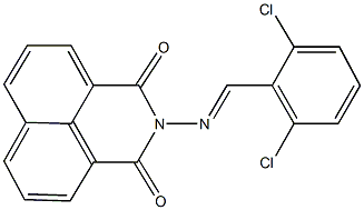 2-[(2,6-dichlorobenzylidene)amino]-1H-benzo[de]isoquinoline-1,3(2H)-dione Struktur