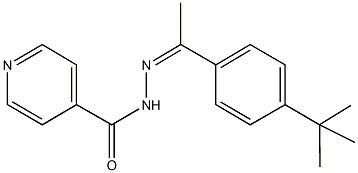 N'-[1-(4-tert-butylphenyl)ethylidene]isonicotinohydrazide Struktur