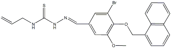 3-bromo-5-methoxy-4-(1-naphthylmethoxy)benzaldehyde N-allylthiosemicarbazone Struktur