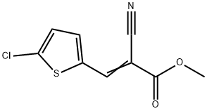 methyl 3-(5-chloro-2-thienyl)-2-cyanoacrylate Struktur