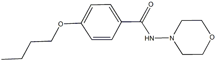 4-butoxy-N-(4-morpholinyl)benzamide Struktur