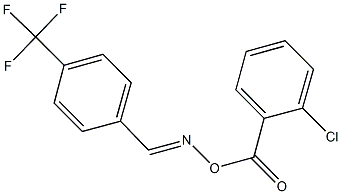 4-(trifluoromethyl)benzaldehyde O-(2-chlorobenzoyl)oxime Struktur