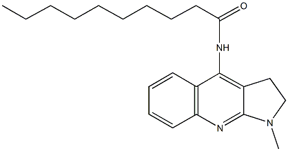 N-(1-methyl-2,3-dihydro-1H-pyrrolo[2,3-b]quinolin-4-yl)decanamide Struktur