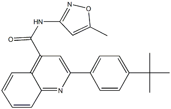 2-(4-tert-butylphenyl)-N-(5-methyl-3-isoxazolyl)-4-quinolinecarboxamide Struktur