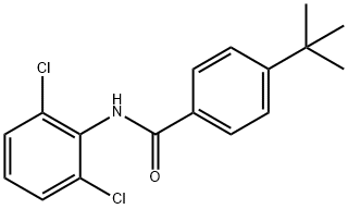 4-tert-butyl-N-(2,6-dichlorophenyl)benzamide Struktur