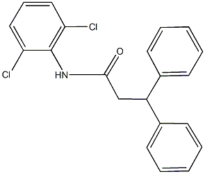 N-(2,6-dichlorophenyl)-3,3-diphenylpropanamide Struktur