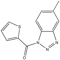 5-methyl-1-(2-thienylcarbonyl)-1H-1,2,3-benzotriazole Struktur