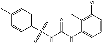 1-chloro-2-methyl-3-[({[(4-methylphenyl)sulfonyl]amino}carbonyl)amino]benzene Struktur