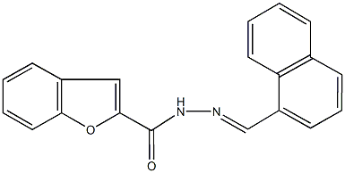 N'-(1-naphthylmethylene)-1-benzofuran-2-carbohydrazide Struktur