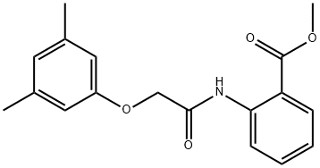 methyl 2-{[(3,5-dimethylphenoxy)acetyl]amino}benzoate Struktur