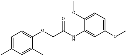 N-(2,5-dimethoxyphenyl)-2-(2,4-dimethylphenoxy)acetamide Struktur