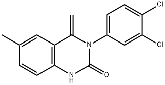 3-(3,4-dichlorophenyl)-6-methyl-4-methylene-3,4-dihydro-2(1H)-quinazolinone Struktur