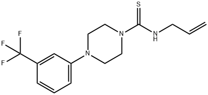 N-allyl-4-[3-(trifluoromethyl)phenyl]-1-piperazinecarbothioamide Struktur