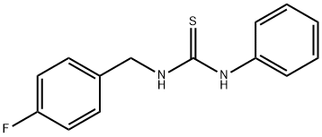 N-(4-fluorobenzyl)-N'-phenylthiourea Struktur