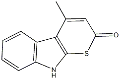 4-methylthiopyrano[2,3-b]indol-2(9H)-one Struktur