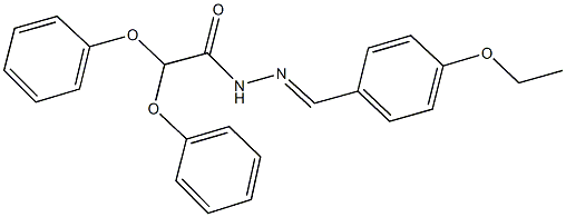 N'-(4-ethoxybenzylidene)-2,2-diphenoxyacetohydrazide Struktur