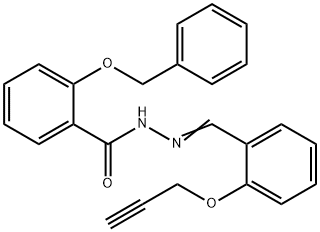 2-(benzyloxy)-N'-[2-(2-propynyloxy)benzylidene]benzohydrazide Struktur