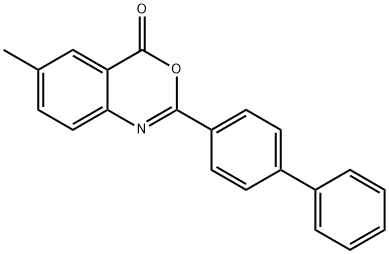 2-[1,1'-biphenyl]-4-yl-6-methyl-4H-3,1-benzoxazin-4-one Struktur