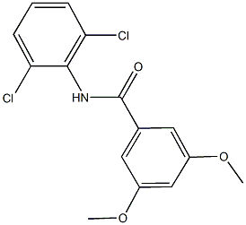 N-(2,6-dichlorophenyl)-3,5-dimethoxybenzamide Struktur