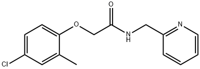 2-(4-chloro-2-methylphenoxy)-N-(2-pyridinylmethyl)acetamide Struktur