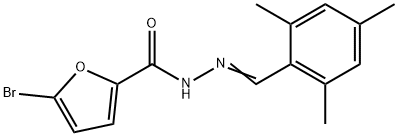 5-bromo-N'-(mesitylmethylene)-2-furohydrazide Struktur