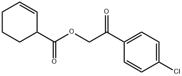 2-(4-chlorophenyl)-2-oxoethyl 2-cyclohexene-1-carboxylate Struktur