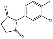 1-(3-chloro-4-methylphenyl)-2,5-pyrrolidinedione Struktur