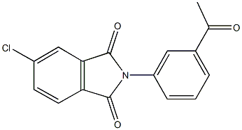 2-(3-acetylphenyl)-5-chloro-1H-isoindole-1,3(2H)-dione Struktur