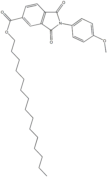 pentadecyl 2-(4-methoxyphenyl)-1,3-dioxoisoindoline-5-carboxylate Struktur