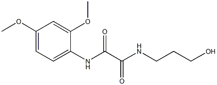 N~1~-(2,4-dimethoxyphenyl)-N~2~-(3-hydroxypropyl)ethanediamide Struktur