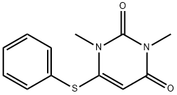 1,3-dimethyl-6-(phenylsulfanyl)-2,4(1H,3H)-pyrimidinedione Struktur