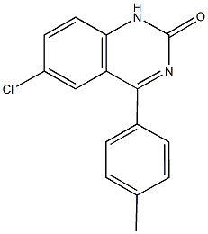 6-chloro-4-(4-methylphenyl)-2(1H)-quinazolinone Struktur