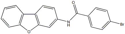 4-bromo-N-dibenzo[b,d]furan-3-ylbenzamide Struktur